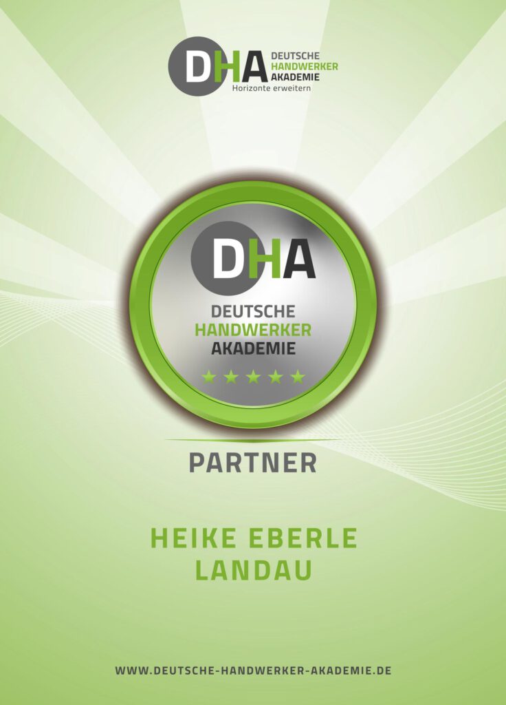 Zertifikat DHA-Partner Heike Eberle