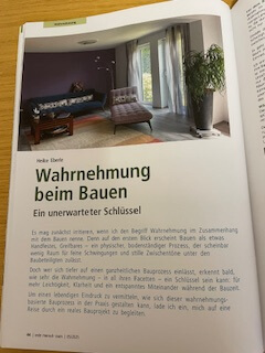 Wahrnehmung beim Bauen