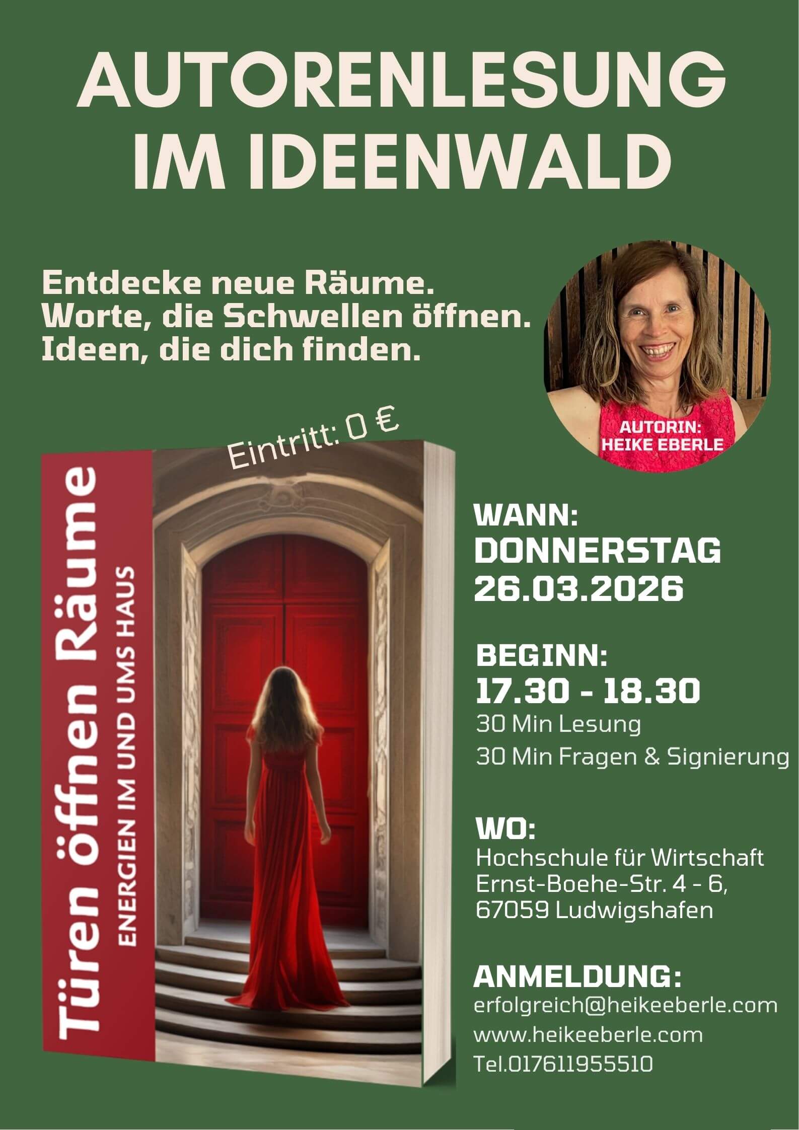 Autorenlesung Türen öffnen Räume